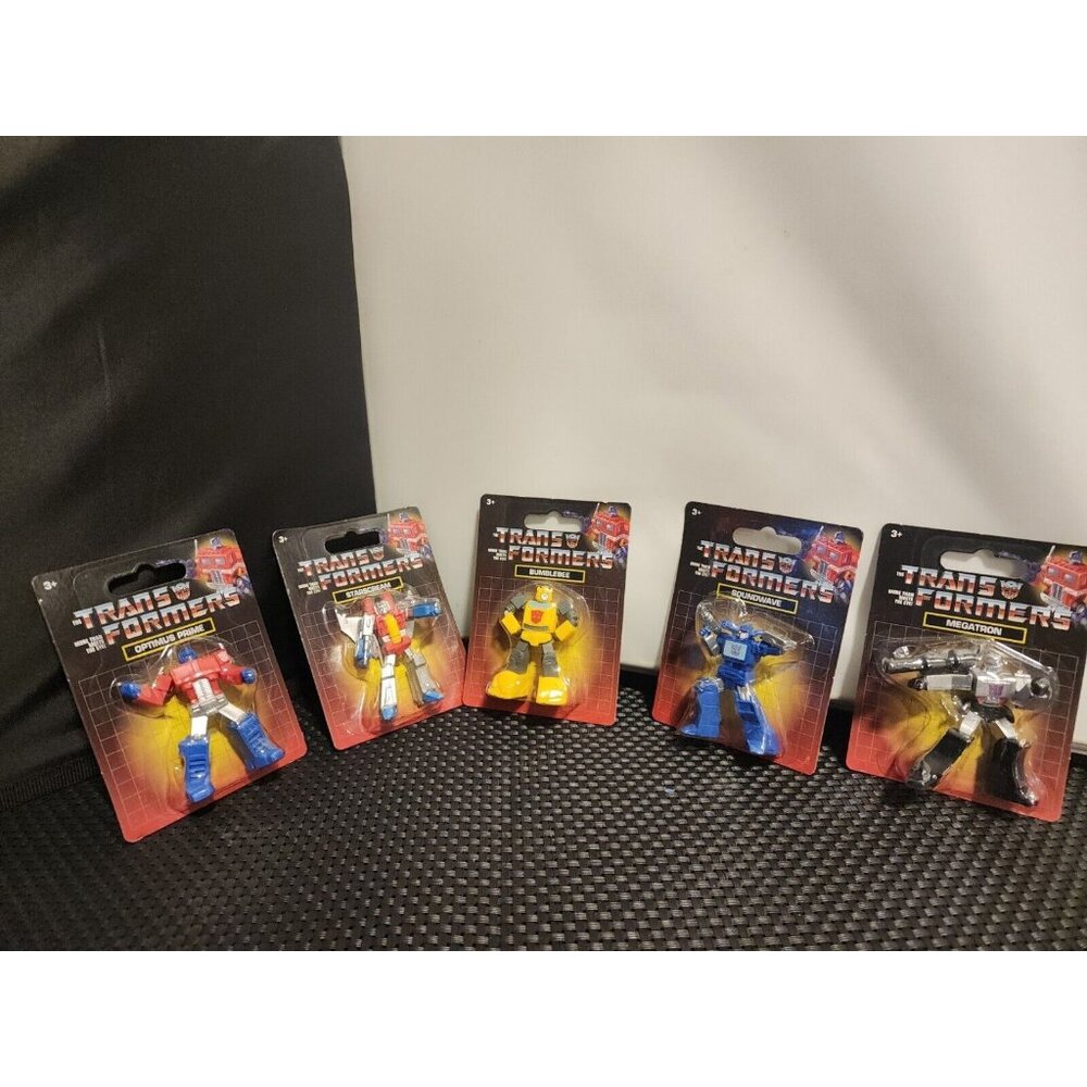 Transformer JustPlay Hasbro Mini G1 Figures Set Megatron Optimus Prime Bumblebee